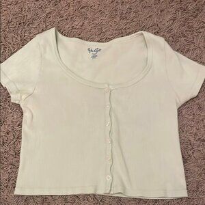 Brandy Melville Light Green Crop Top